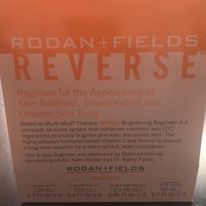 Rodan + Fields reverse regimen